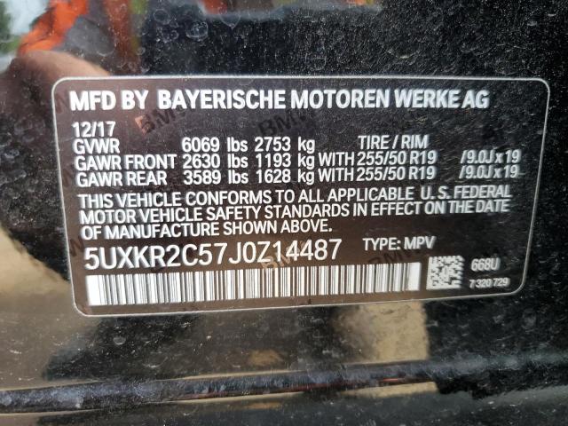 2018 BMW X5 SDRIVE3 - 5UXKR2C57J0Z14487