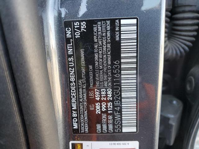 55SWF4JB2GU116536 Mercedes-Benz C 300