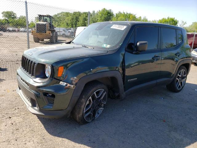 Salvage cars for sale from Copart Chalfont, PA: 2021 Jeep Renegade Sport
