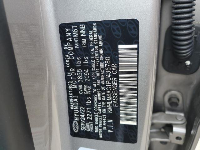 KMHLM4AG1PU436780 Hyundai ELANTRA SEL