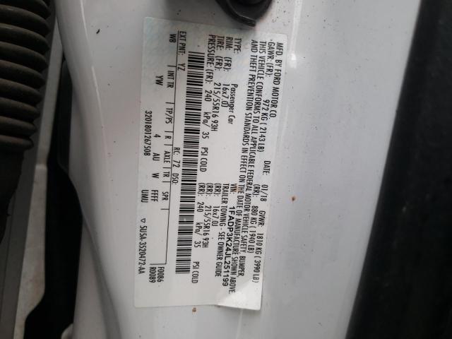 1FADP3K24JL251199 Ford FOCUS SE