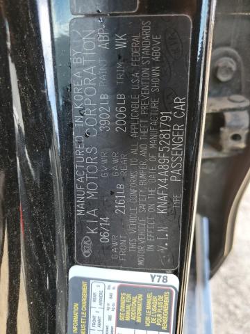 KNAFX4A89F5281791 KIA FORTE EX