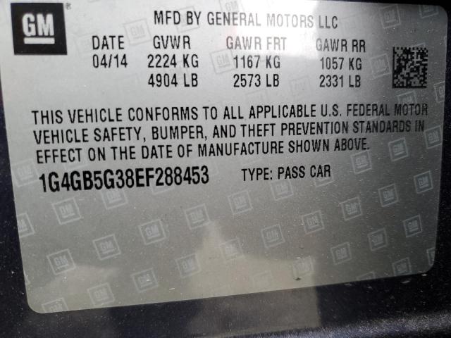 1G4GB5G38EF288453 Buick Lacrosse