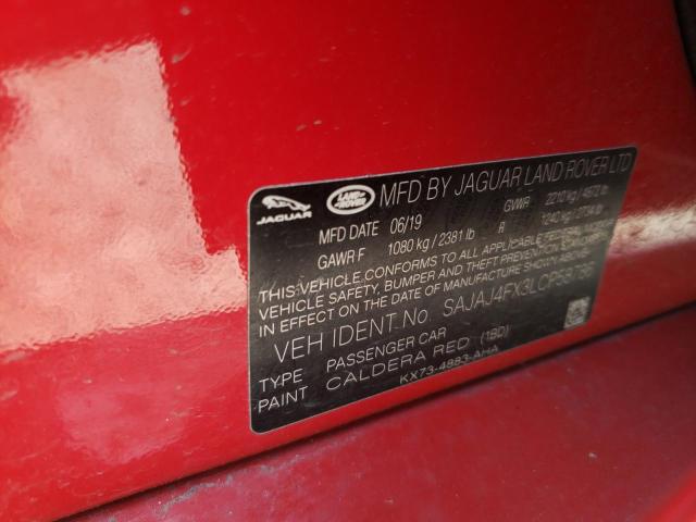 2020 JAGUAR XE S - SAJAJ4FX3LCP58786