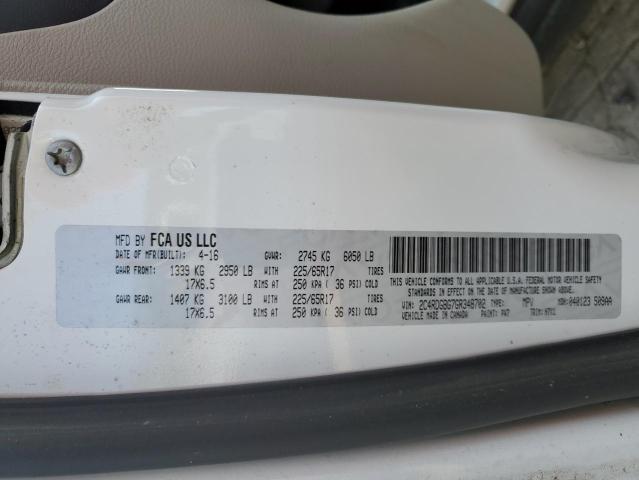 2C4RDGBG7GR348702 Dodge Grand Caravan Se