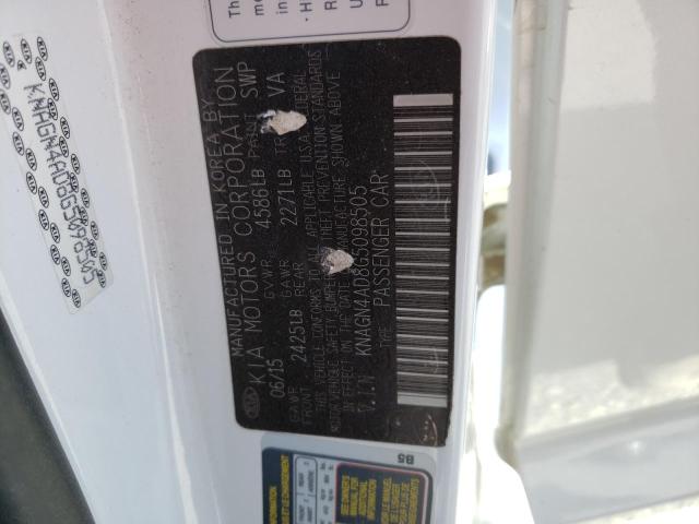 KNAGN4AD8G5098505 KIA OPTIMA HYBRID