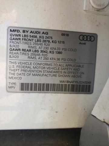 WA1BNAFY5J2243249 2018 AUDI Q5 - Image 13