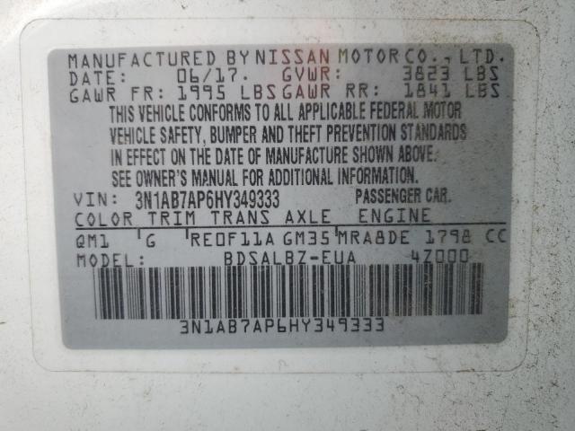 3N1AB7AP6HY349333 Nissan SENTRA S