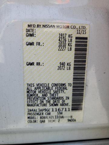 1N4AL3AP9GC116711 Nissan ALTIMA 2.5