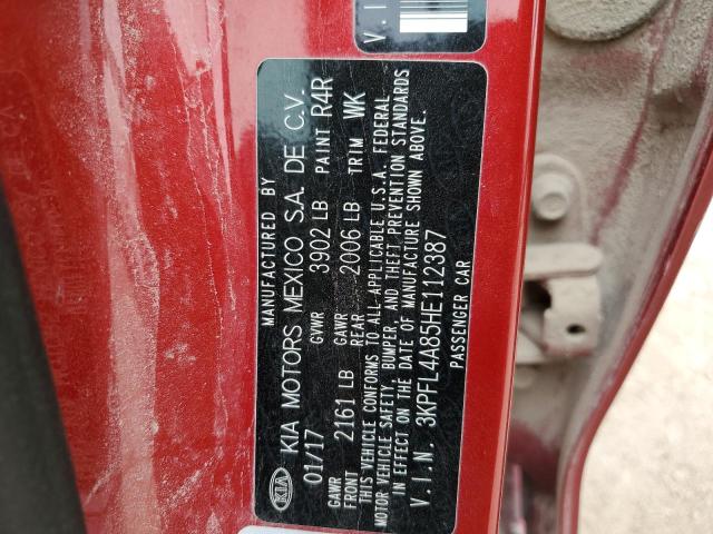 3KPFL4A85HE112387 KIA FORTE EX