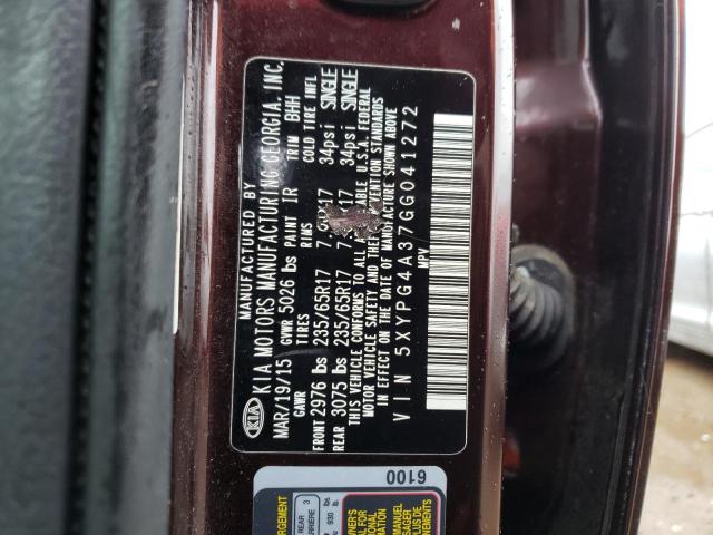 5XYPG4A37GG041272 KIA SORENTO LX