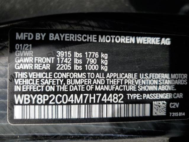 WBY8P2C04M7H74482 BMW I3 Bev