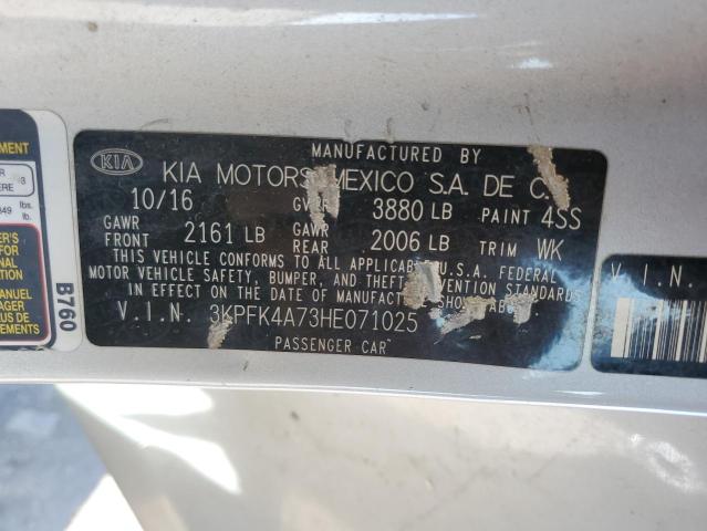 3KPFK4A73HE071025 KIA FORTE LX