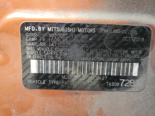 ML32A3HJ0KH003427 Mitsubishi MIRAGE ES