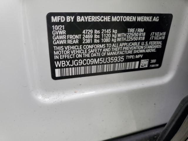 WBXJG9C09M5U35935 BMW X1 Xdrive28i