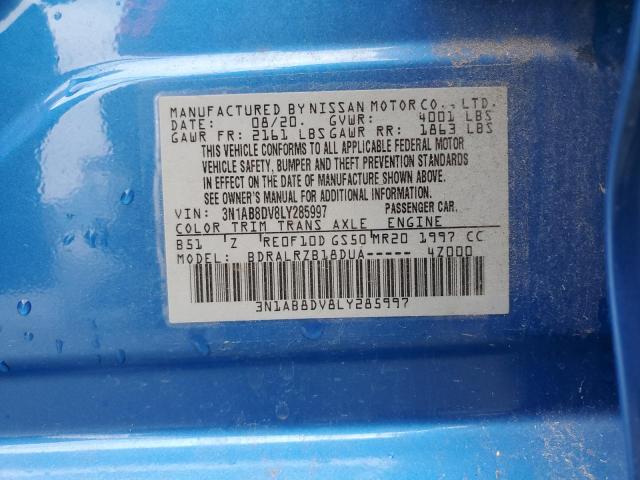 3N1AB8DV8LY285997 Nissan SENTRA SR