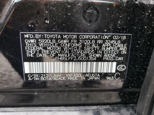 2018 LEXUS LS 500 JTHB5LFF2J5001354