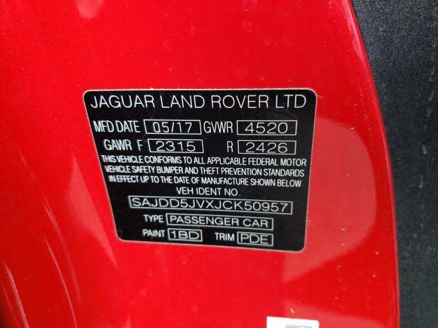 SAJDD5JVXJCK50957 Jaguar F-Type