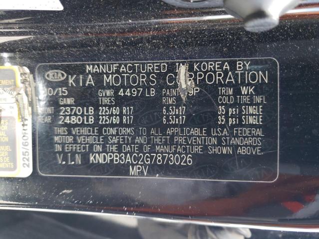 KNDPB3AC2G7873026 KIA Sportage Lx
