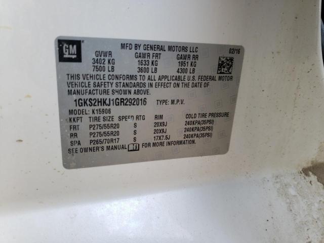 2016 GMC YUKON XL D - 1GKS2HKJ1GR292016