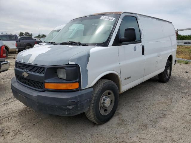 Salvage cars for sale from Copart Fresno, CA: 2004 Chevrolet Express G2500