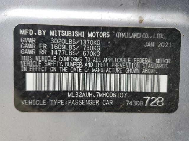 ML32AUHJ7MH006107 Mitsubishi MIRAGE ES