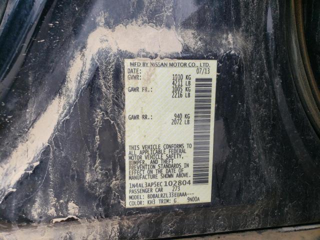 1N4AL3AP5EC102804 Nissan ALTIMA 2.5