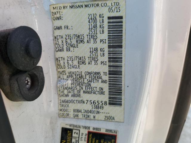 1N6BD0CTXFN756558 Nissan FRONTIER S