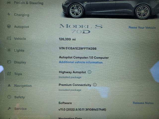 5YJSA1E29FF114398 Tesla MODEL S