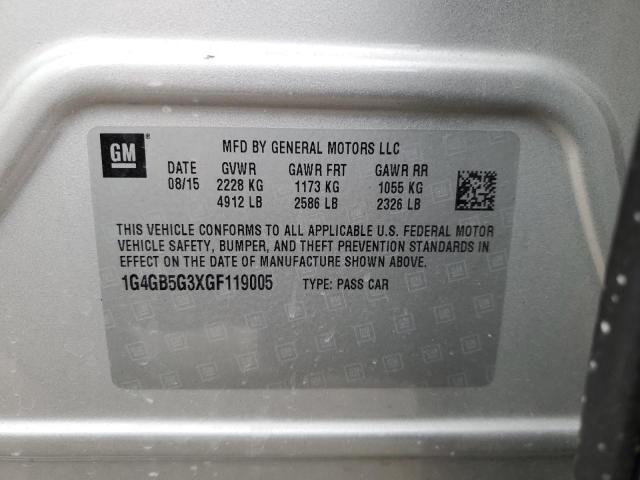 1G4GB5G3XGF119005 Buick Lacrosse
