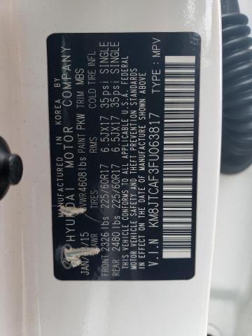 2015 HYUNDAI TUCSON GLS - KM8JTCAF3FU063817