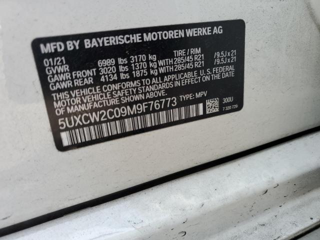 VIN 5UXCW2C09M9F76773 2021 BMW X7, Xdrive40I no.13