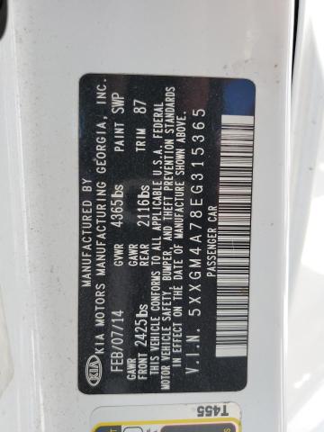 5XXGM4A78EG315365 KIA Optima Lx