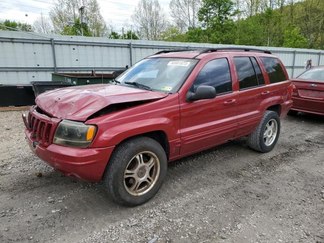 Jeep salvage cars for sale: 2002 Jeep Grand Cherokee Overland