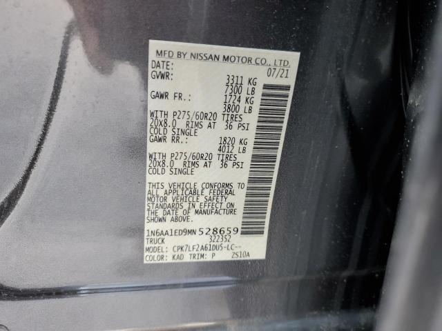 1N6AA1ED9MN528659 Nissan TITAN SV