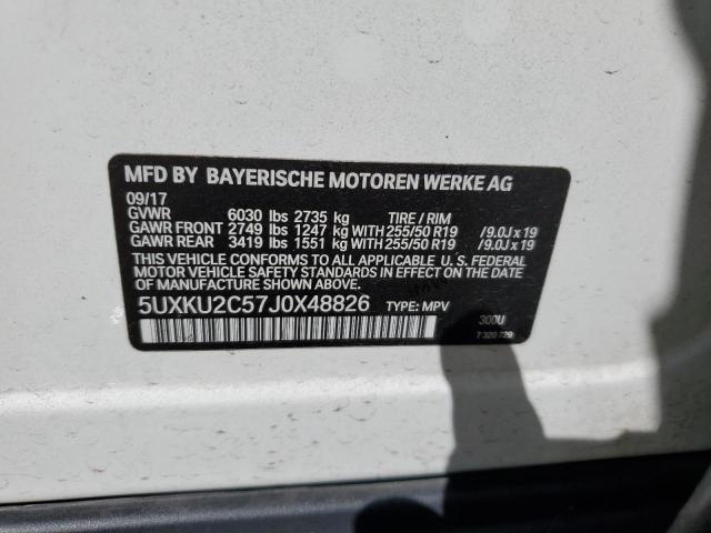 VIN 5UXKU2C57J0X48826 2018 BMW X6, Xdrive35I no.12