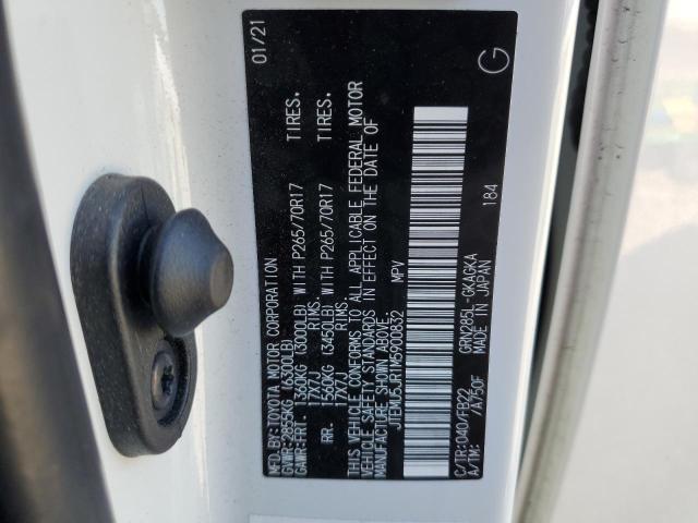 JTEMU5JR1M5900832 Toyota 4runner Sr5/sr5 Premium