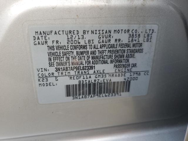 3N1AB7AP9EL623391 Nissan SENTRA S