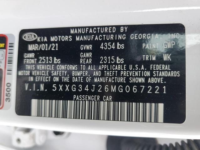5XXG34J26MG067221 KIA K5 EX