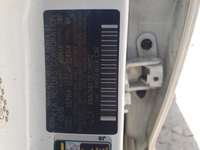 2015 KIA CADENZA PR - KNALN4D73F5196912