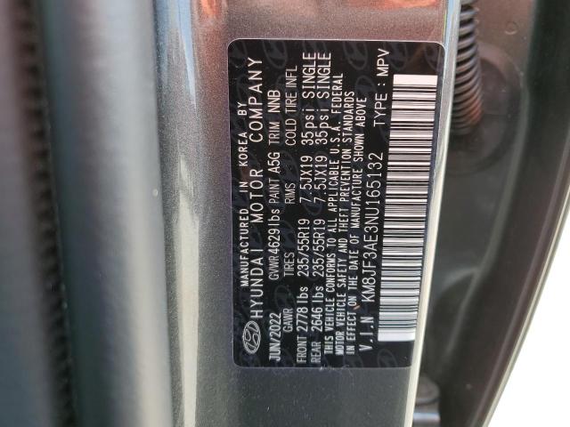 2022 HYUNDAI TUCSON N L KM8JF3AE3NU165132