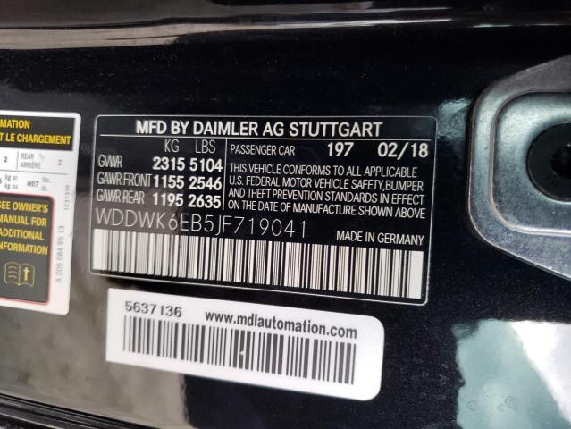 WDDWK6EB5JF719041 Mercedes-Benz C 43 4matic Amg