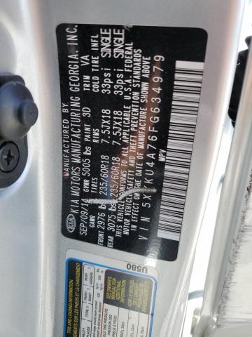 5XYKU4A76FG634979 KIA SORENTO EX