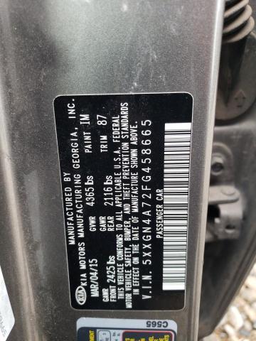 5XXGN4A72FG458665 KIA OPTIMA EX