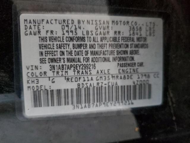 3N1AB7AP9EY299216 Nissan SENTRA S