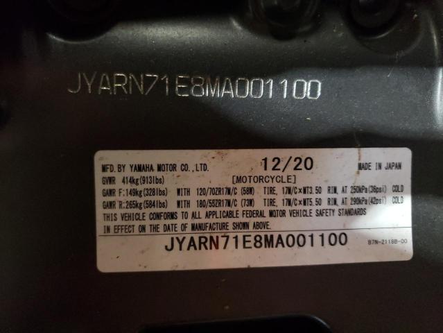 2021 YAMAHA MT09 - JYARN71E8MA001100