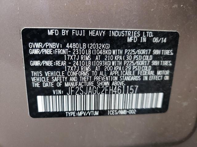 JF2SJAGC2FH461157 Subaru Forester 2.5i Premium