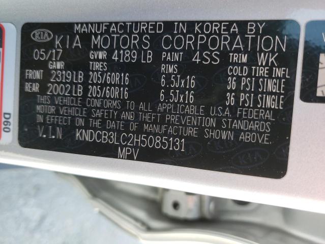 KNDCB3LC2H5085131 KIA NIRO FE