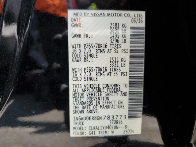 1N6AD0ER8GN783773 Nissan FRONTIER S