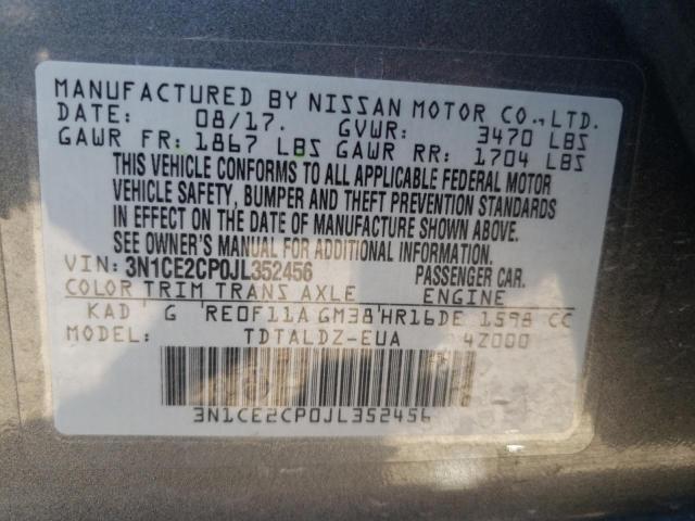 3N1CE2CP0JL352456 Nissan Versa Note S